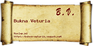 Bukna Veturia névjegykártya